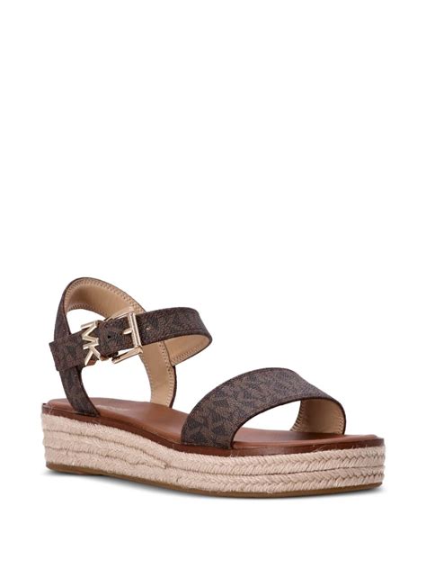 michael kors brown leather espadrilles|Michael Kors women's richie espadrille.